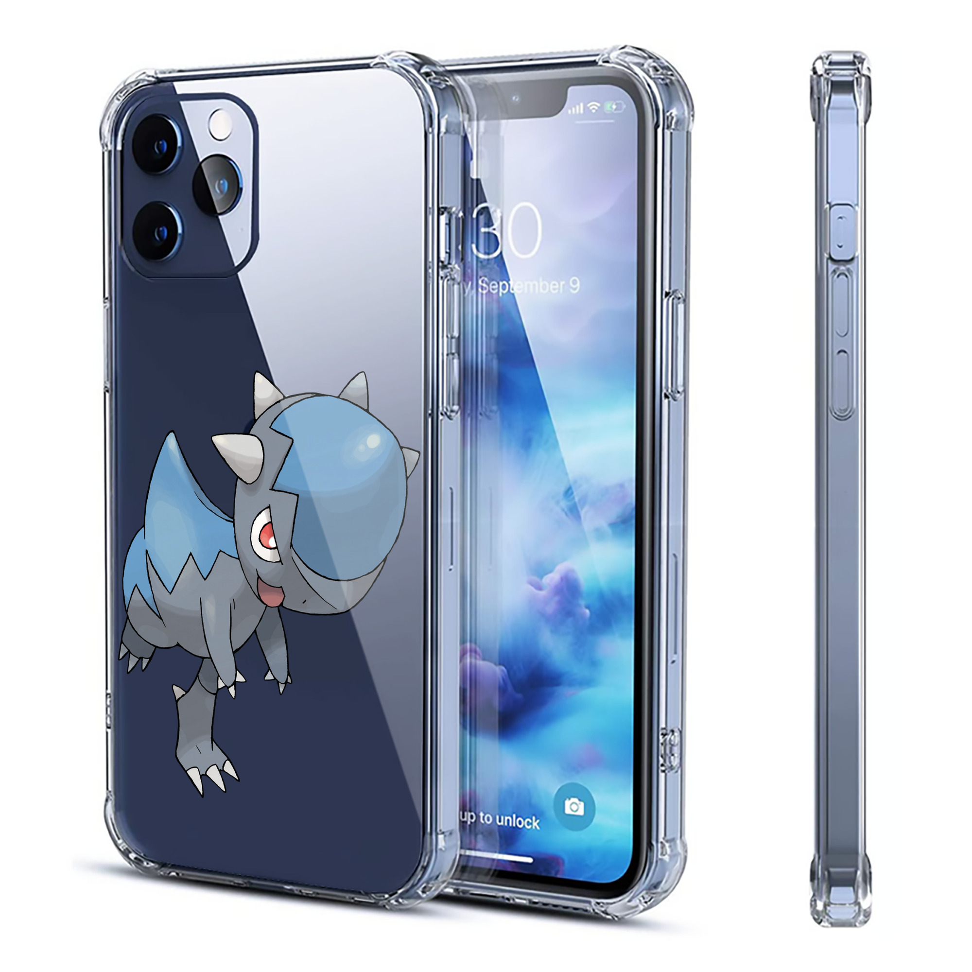 （画像用） ポケットモンスター Pokémon 【iPhone 12シリーズ対応】透明スマホケース（クリアソフトケース）